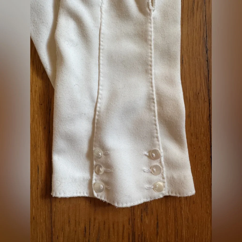 60s Vintage White Gloves with Pearl Detailing